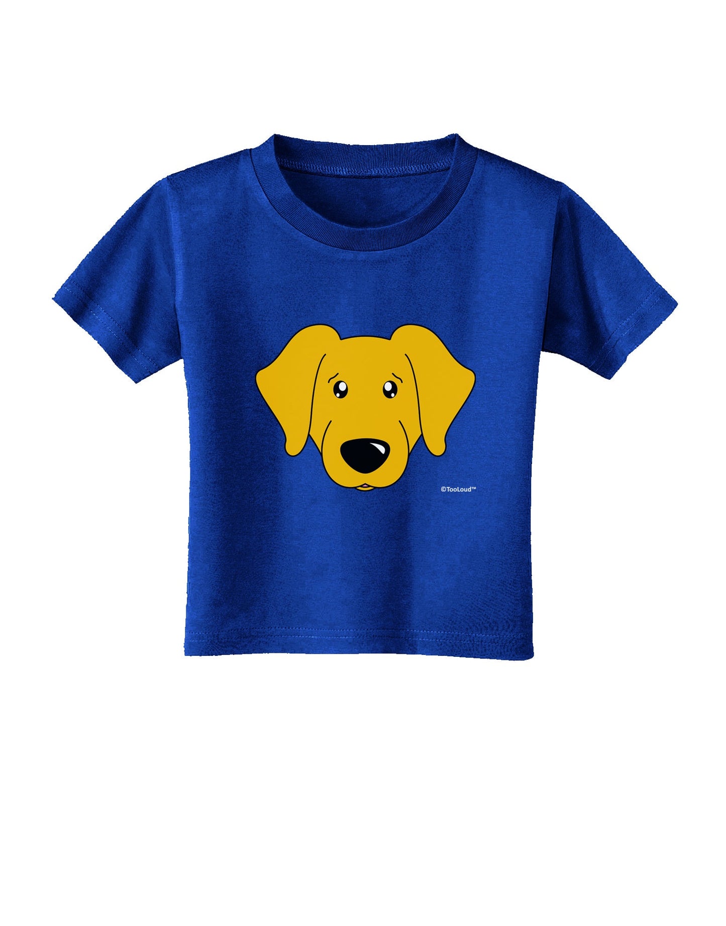 Cute Yellow Labrador Retriever Dog Toddler T-Shirt Dark by TooLoud-Toddler T-Shirt-TooLoud-Royal-Blue-2T-Davson Sales