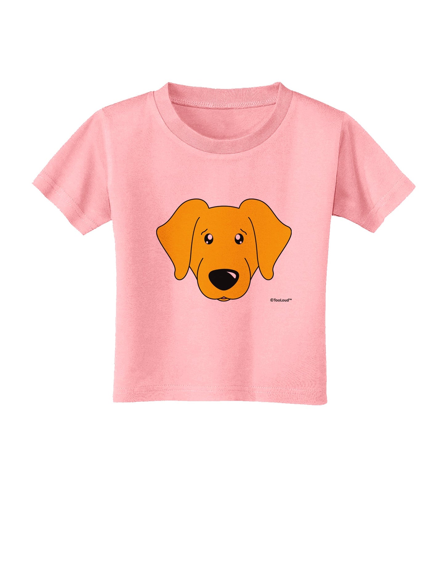 Cute Yellow Labrador Retriever Dog Toddler T-Shirt by TooLoud-Toddler T-Shirt-TooLoud-Candy-Pink-2T-Davson Sales