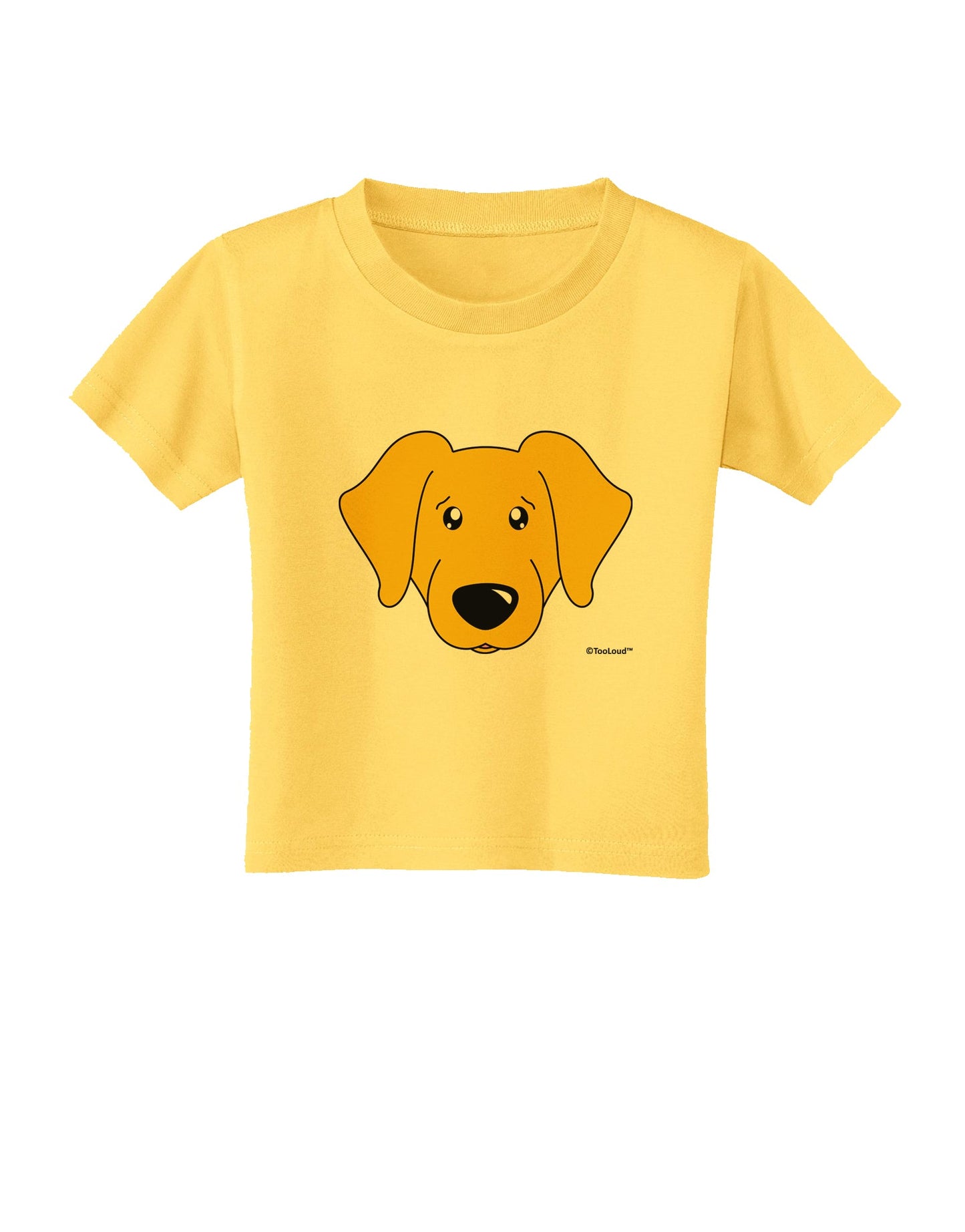 Cute Yellow Labrador Retriever Dog Toddler T-Shirt by TooLoud-Toddler T-Shirt-TooLoud-Yellow-2T-Davson Sales