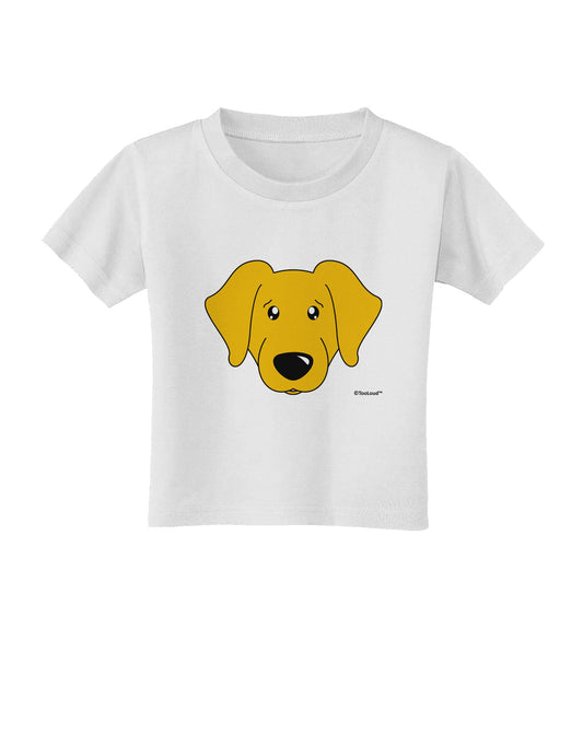 Cute Yellow Labrador Retriever Dog Toddler T-Shirt by TooLoud-Toddler T-Shirt-TooLoud-White-2T-Davson Sales