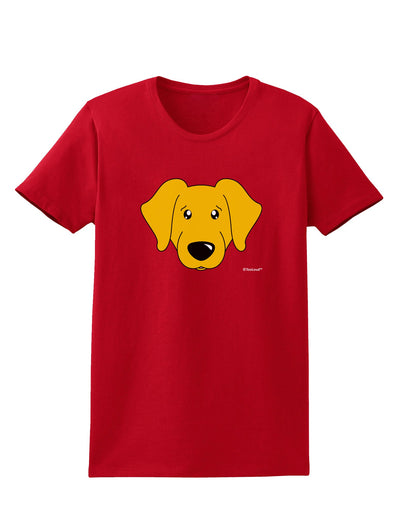 Cute Yellow Labrador Retriever Dog Womens Dark T-Shirt by TooLoud-Womens T-Shirt-TooLoud-Red-X-Small-Davson Sales