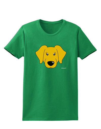 Cute Yellow Labrador Retriever Dog Womens Dark T-Shirt by TooLoud-Womens T-Shirt-TooLoud-Kelly-Green-X-Small-Davson Sales