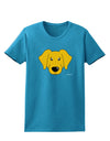 Cute Yellow Labrador Retriever Dog Womens Dark T-Shirt by TooLoud-Womens T-Shirt-TooLoud-Turquoise-X-Small-Davson Sales