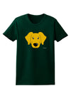 Cute Yellow Labrador Retriever Dog Womens Dark T-Shirt by TooLoud-Womens T-Shirt-TooLoud-Forest-Green-Small-Davson Sales