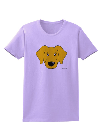 Cute Yellow Labrador Retriever Dog Womens T-Shirt by TooLoud-Womens T-Shirt-TooLoud-Lavender-X-Small-Davson Sales