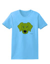 Cute Yellow Labrador Retriever Dog Womens T-Shirt by TooLoud-Womens T-Shirt-TooLoud-Aquatic-Blue-X-Small-Davson Sales