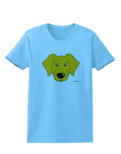 Cute Yellow Labrador Retriever Dog Womens T-Shirt by TooLoud-Womens T-Shirt-TooLoud-Aquatic-Blue-X-Small-Davson Sales