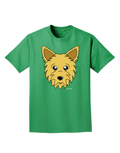 Cute Yorkshire Terrier Yorkie Dog Adult Dark T-Shirt by TooLoud-Mens T-Shirt-TooLoud-Kelly-Green-Small-Davson Sales