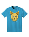 Cute Yorkshire Terrier Yorkie Dog Adult Dark T-Shirt by TooLoud-Mens T-Shirt-TooLoud-Turquoise-Small-Davson Sales