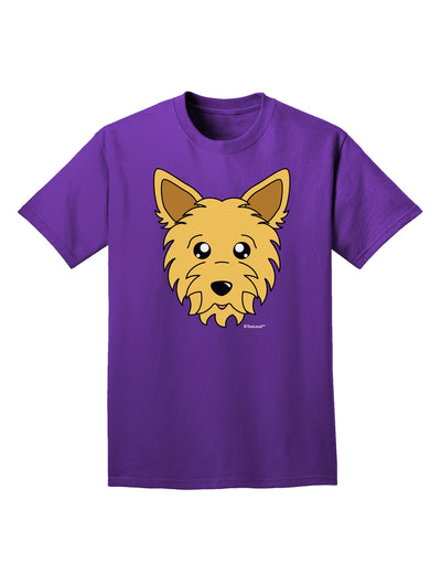 Cute Yorkshire Terrier Yorkie Dog Adult Dark T-Shirt by TooLoud-Mens T-Shirt-TooLoud-Purple-Small-Davson Sales