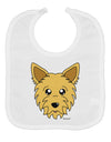 Cute Yorkshire Terrier Yorkie Dog Baby Bib by TooLoud