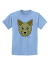 Cute Yorkshire Terrier Yorkie Dog Childrens T-Shirt by TooLoud-Childrens T-Shirt-TooLoud-Light-Blue-X-Small-Davson Sales