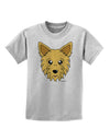 Cute Yorkshire Terrier Yorkie Dog Childrens T-Shirt by TooLoud-Childrens T-Shirt-TooLoud-AshGray-X-Small-Davson Sales