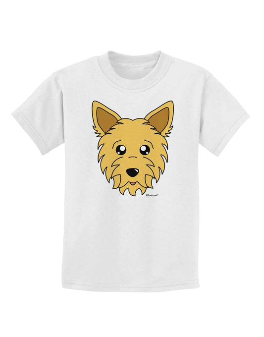 Cute Yorkshire Terrier Yorkie Dog Childrens T-Shirt by TooLoud-Childrens T-Shirt-TooLoud-White-X-Small-Davson Sales