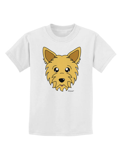 Cute Yorkshire Terrier Yorkie Dog Childrens T-Shirt by TooLoud-Childrens T-Shirt-TooLoud-White-X-Small-Davson Sales