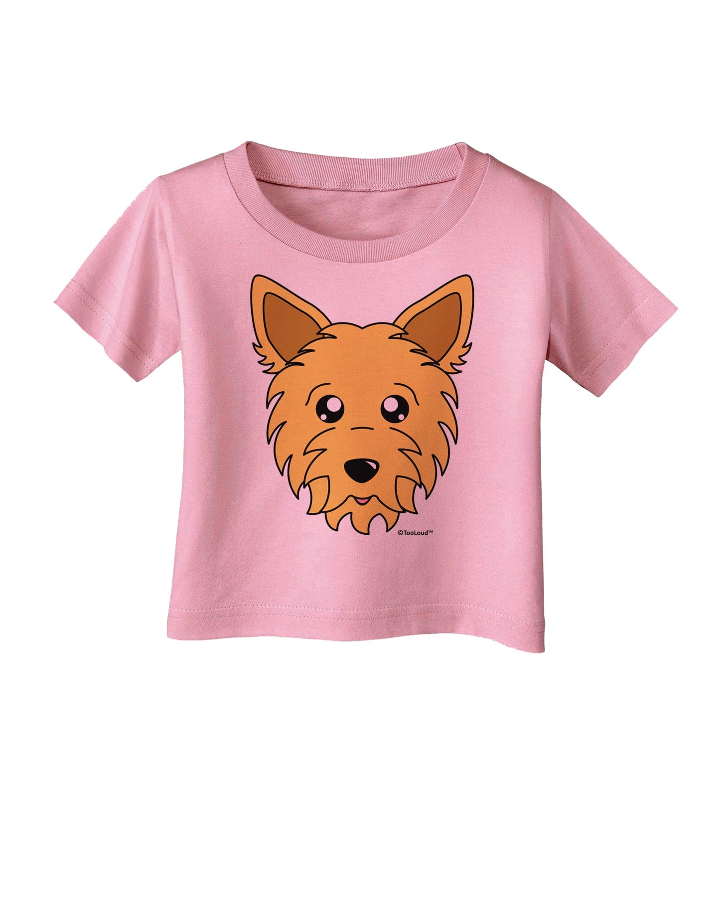 Cute Yorkshire Terrier Yorkie Dog Infant T-Shirt by TooLoud-Infant T-Shirt-TooLoud-Candy-Pink-06-Months-Davson Sales