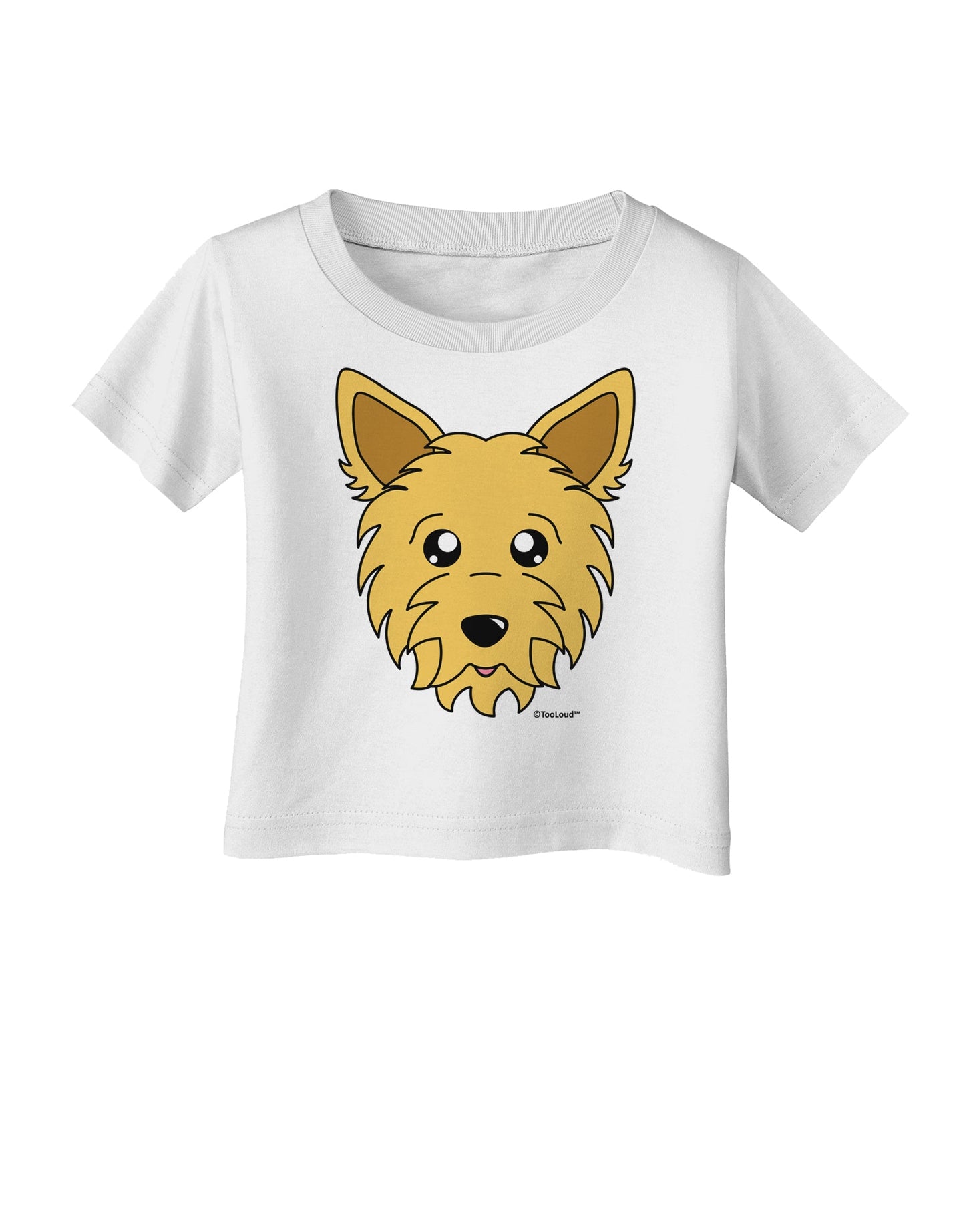 Cute Yorkshire Terrier Yorkie Dog Infant T-Shirt by TooLoud-Infant T-Shirt-TooLoud-White-06-Months-Davson Sales