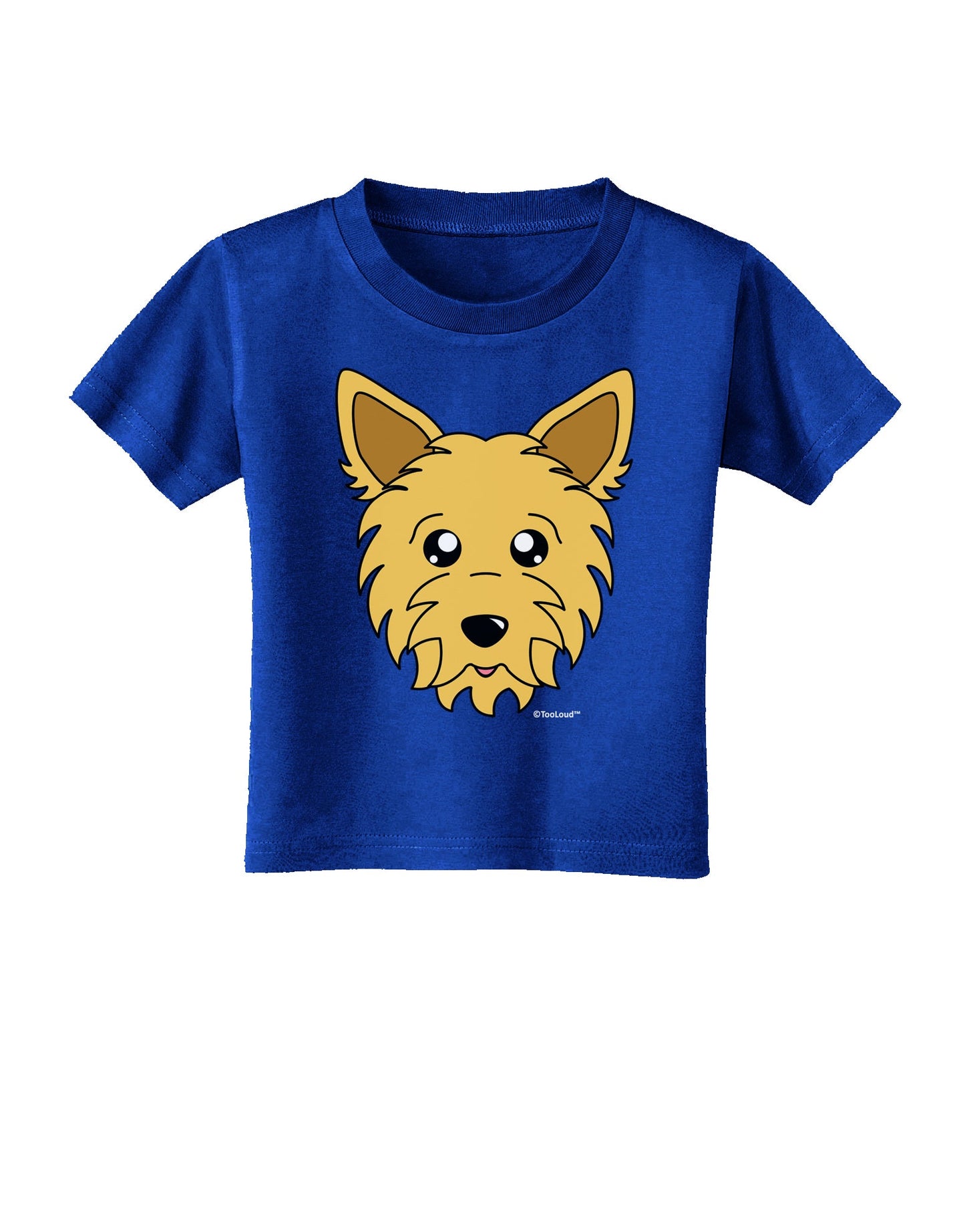 Cute Yorkshire Terrier Yorkie Dog Toddler T-Shirt Dark by TooLoud-Toddler T-Shirt-TooLoud-Royal-Blue-2T-Davson Sales