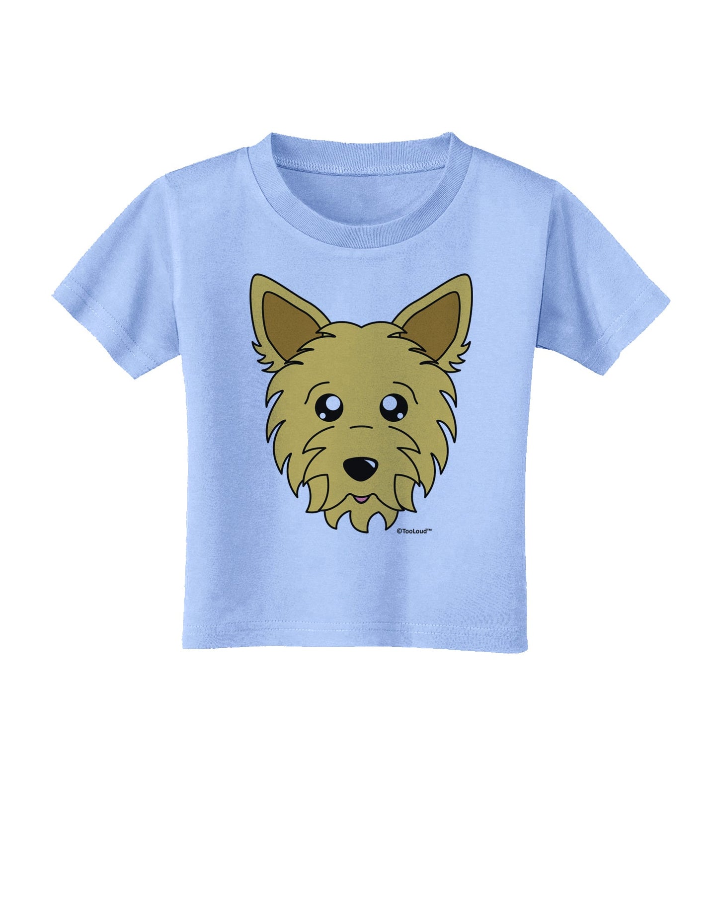 Cute Yorkshire Terrier Yorkie Dog Toddler T-Shirt by TooLoud-Toddler T-Shirt-TooLoud-Aquatic-Blue-2T-Davson Sales