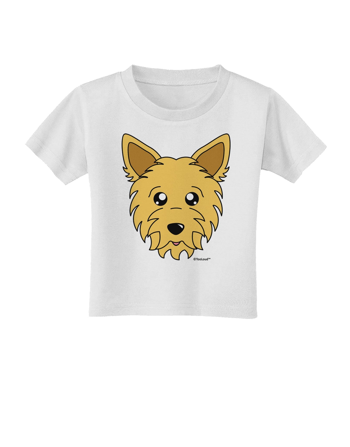 Cute Yorkshire Terrier Yorkie Dog Toddler T-Shirt by TooLoud-Toddler T-Shirt-TooLoud-White-2T-Davson Sales