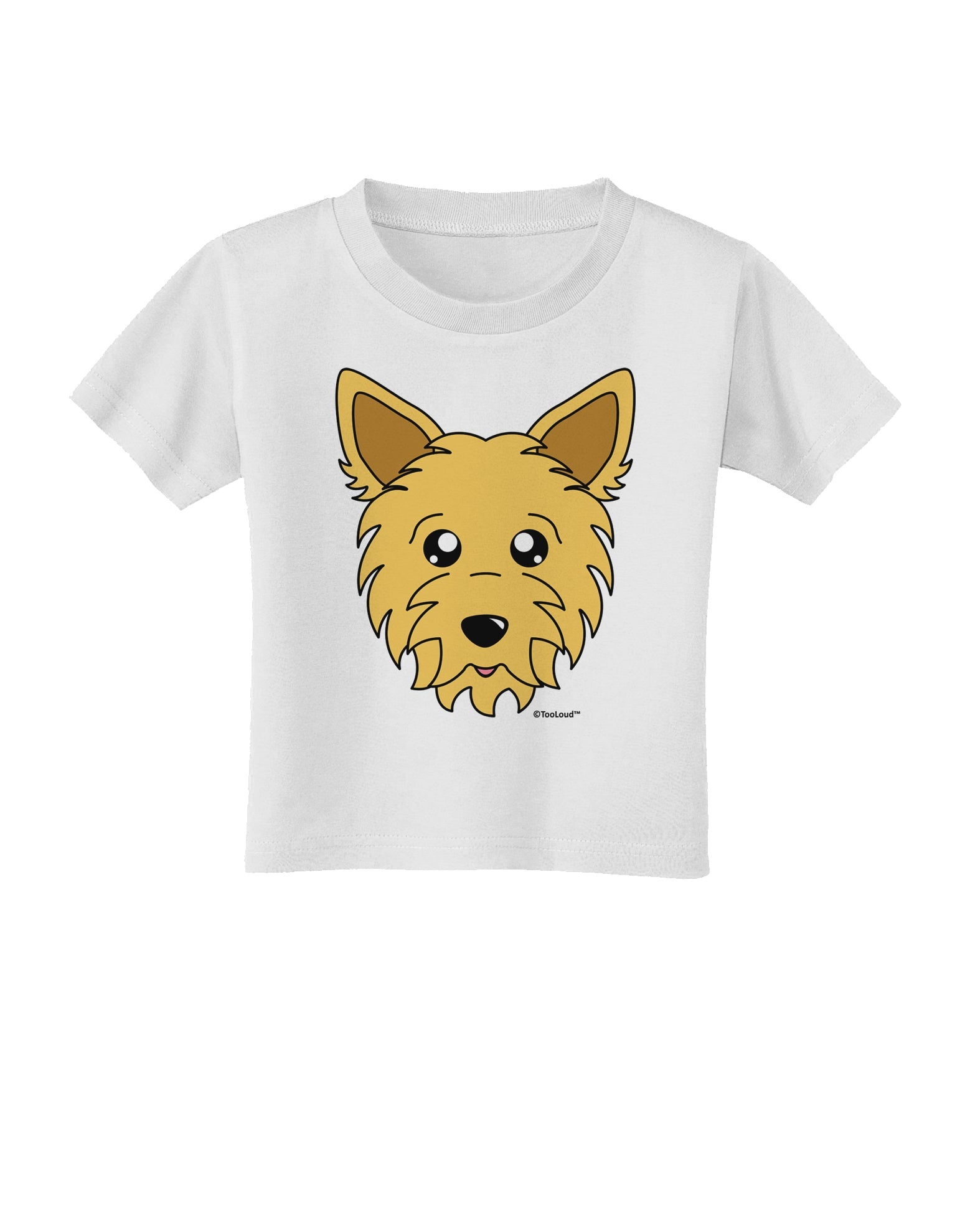 Cute Yorkshire Terrier Yorkie Dog Toddler T-Shirt by TooLoud-Toddler T-Shirt-TooLoud-White-2T-Davson Sales