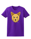 Cute Yorkshire Terrier Yorkie Dog Womens Dark T-Shirt by TooLoud-Womens T-Shirt-TooLoud-Purple-X-Small-Davson Sales