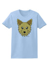 Cute Yorkshire Terrier Yorkie Dog Womens T-Shirt by TooLoud-Womens T-Shirt-TooLoud-Light-Blue-X-Small-Davson Sales