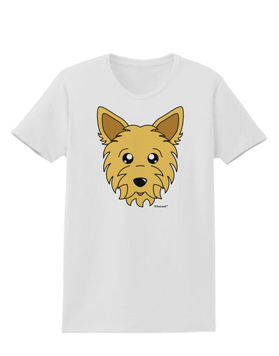 Cute Yorkshire Terrier Yorkie Dog Womens T-Shirt by TooLoud-Womens T-Shirt-TooLoud-White-X-Small-Davson Sales