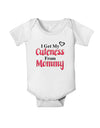 Cuteness From Mommy Baby Romper Bodysuit-Baby Romper-TooLoud-White-06-Months-Davson Sales