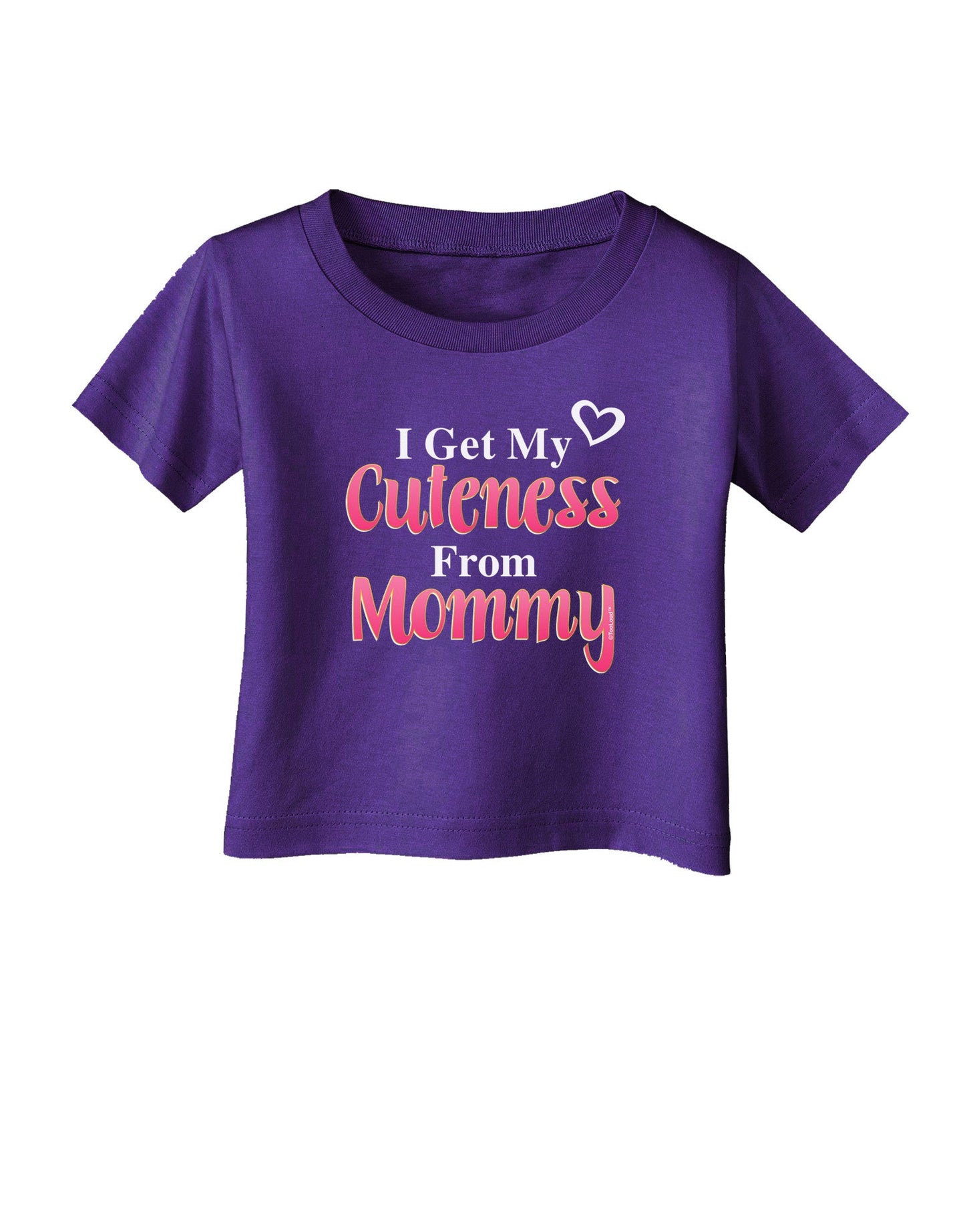 Cuteness From Mommy Infant T-Shirt Dark-Infant T-Shirt-TooLoud-Purple-06-Months-Davson Sales