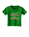 Cuteness From Mommy Toddler T-Shirt Dark-Toddler T-Shirt-TooLoud-Clover-Green-2T-Davson Sales