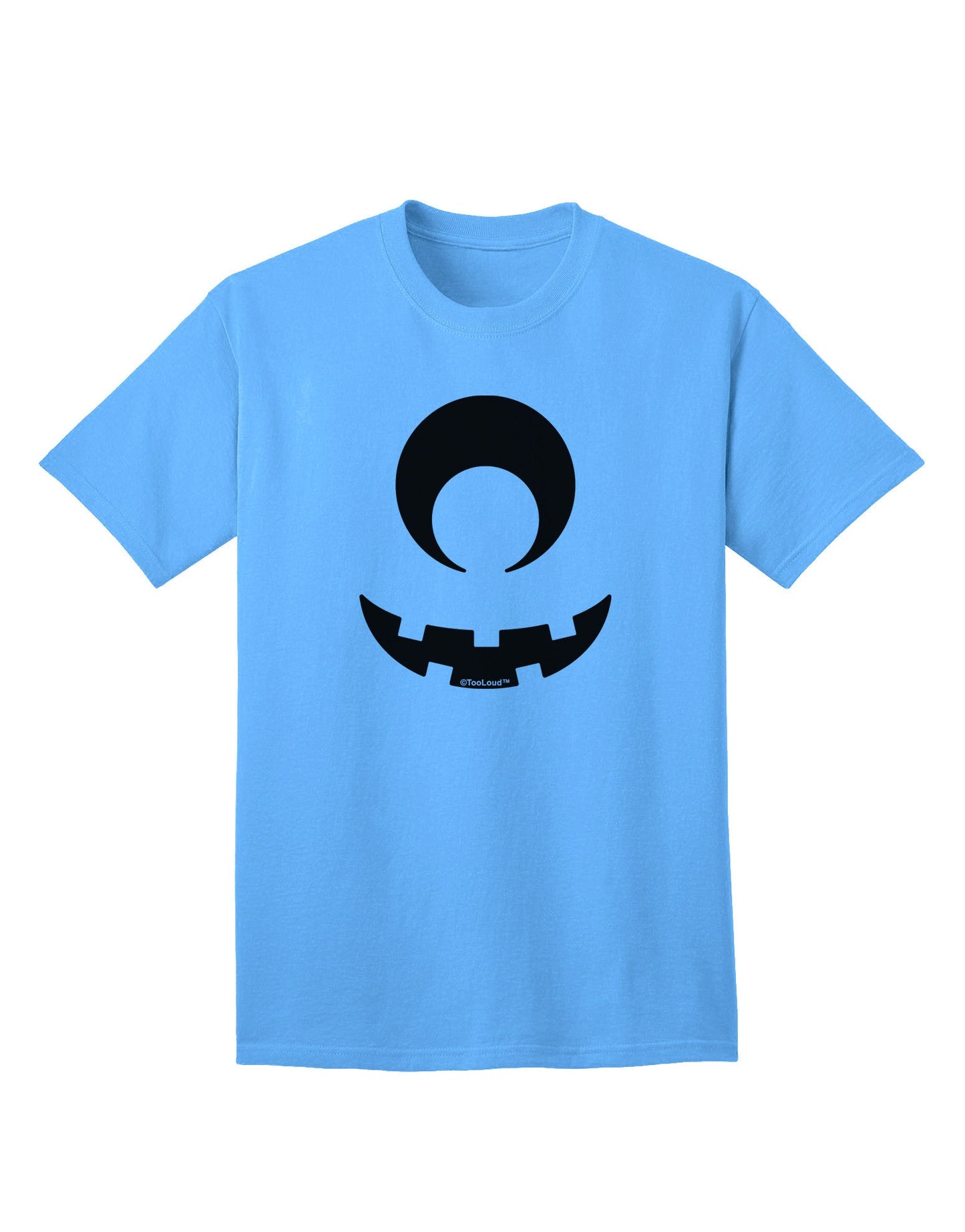 Cyclops Jack-o-Lantern Adult T-Shirt-Mens T-Shirt-TooLoud-Aquatic-Blue-Small-Davson Sales