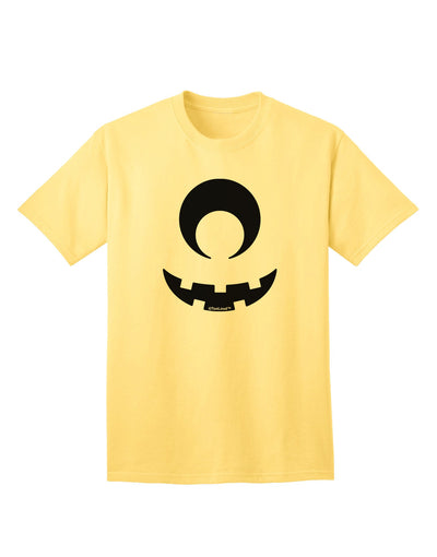 Cyclops Jack-o-Lantern Adult T-Shirt-Mens T-Shirt-TooLoud-Yellow-Small-Davson Sales