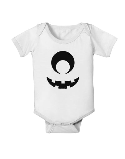 Cyclops Jack-o-Lantern Baby Romper Bodysuit-Baby Romper-TooLoud-White-06-Months-Davson Sales