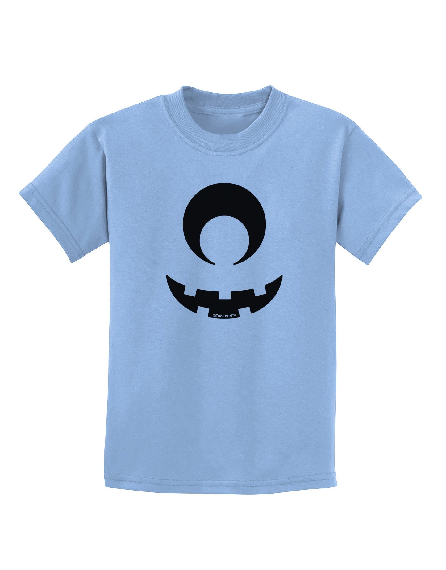 Cyclops Jack-o-Lantern Childrens T-Shirt-Childrens T-Shirt-TooLoud-Light-Blue-X-Small-Davson Sales