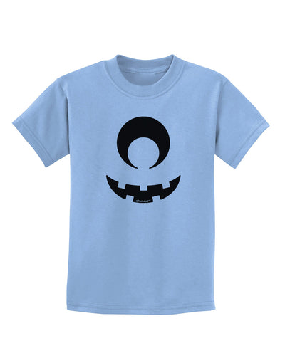 Cyclops Jack-o-Lantern Childrens T-Shirt-Childrens T-Shirt-TooLoud-Light-Blue-X-Small-Davson Sales