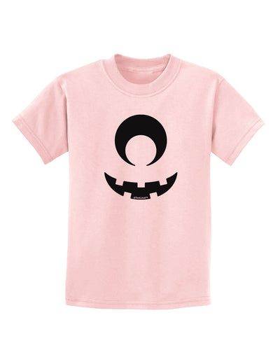 Cyclops Jack-o-Lantern Childrens T-Shirt-Childrens T-Shirt-TooLoud-PalePink-X-Small-Davson Sales