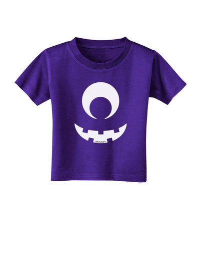 Cyclops Jack-o-Lantern Toddler T-Shirt Dark-Toddler T-Shirt-TooLoud-Purple-2T-Davson Sales