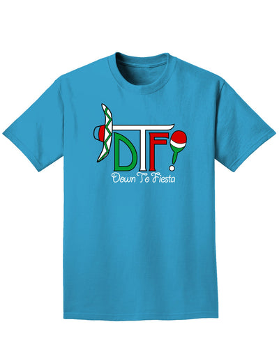 DTF Down To Fiesta Adult Dark T-Shirt-Mens T-Shirt-TooLoud-Turquoise-Small-Davson Sales