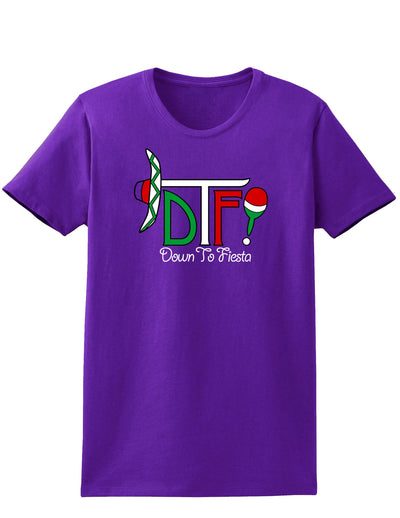 DTF Down To Fiesta Womens Dark T-Shirt-TooLoud-Purple-X-Small-Davson Sales