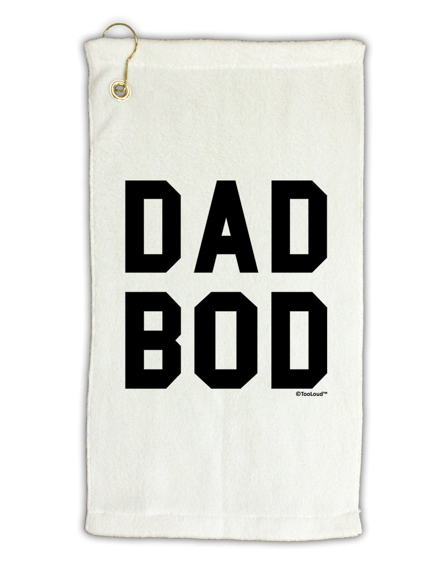 Dad Bod Design Micro Terry Gromet Golf Towel 16 x 25 inch by TooLoud-Golf Towel-TooLoud-White-Davson Sales