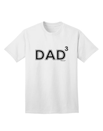 Dad Cubed - Stylish Adult T-Shirt for the Proud Father of Three-Mens T-shirts-TooLoud-White-Small-Davson Sales