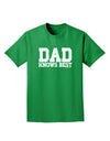 Dad Knows Best Adult Dark T-Shirt by TooLoud-Mens T-Shirt-TooLoud-Kelly-Green-Small-Davson Sales