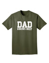 Dad Knows Best Adult Dark T-Shirt by TooLoud-Mens T-Shirt-TooLoud-Military-Green-Small-Davson Sales