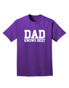 Dad Knows Best Adult Dark T-Shirt by TooLoud-Mens T-Shirt-TooLoud-Purple-Small-Davson Sales