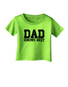 Dad Knows Best Infant T-Shirt by TooLoud-Infant T-Shirt-TooLoud-Lime-Green-06-Months-Davson Sales