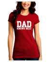 Dad Knows Best Juniors Crew Dark T-Shirt by TooLoud-T-Shirts Juniors Tops-TooLoud-Red-Juniors Fitted Small-Davson Sales