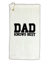 Dad Knows Best Micro Terry Gromet Golf Towel 16 x 25 inch by TooLoud-Golf Towel-TooLoud-White-Davson Sales