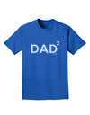 Dad Squared - Dad of Two Adult Dark T-Shirt-Mens T-Shirt-TooLoud-Royal-Blue-Small-Davson Sales