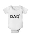 Dad Squared - Dad of Two Baby Romper Bodysuit by TooLoud-Baby Romper-TooLoud-White-06-Months-Davson Sales